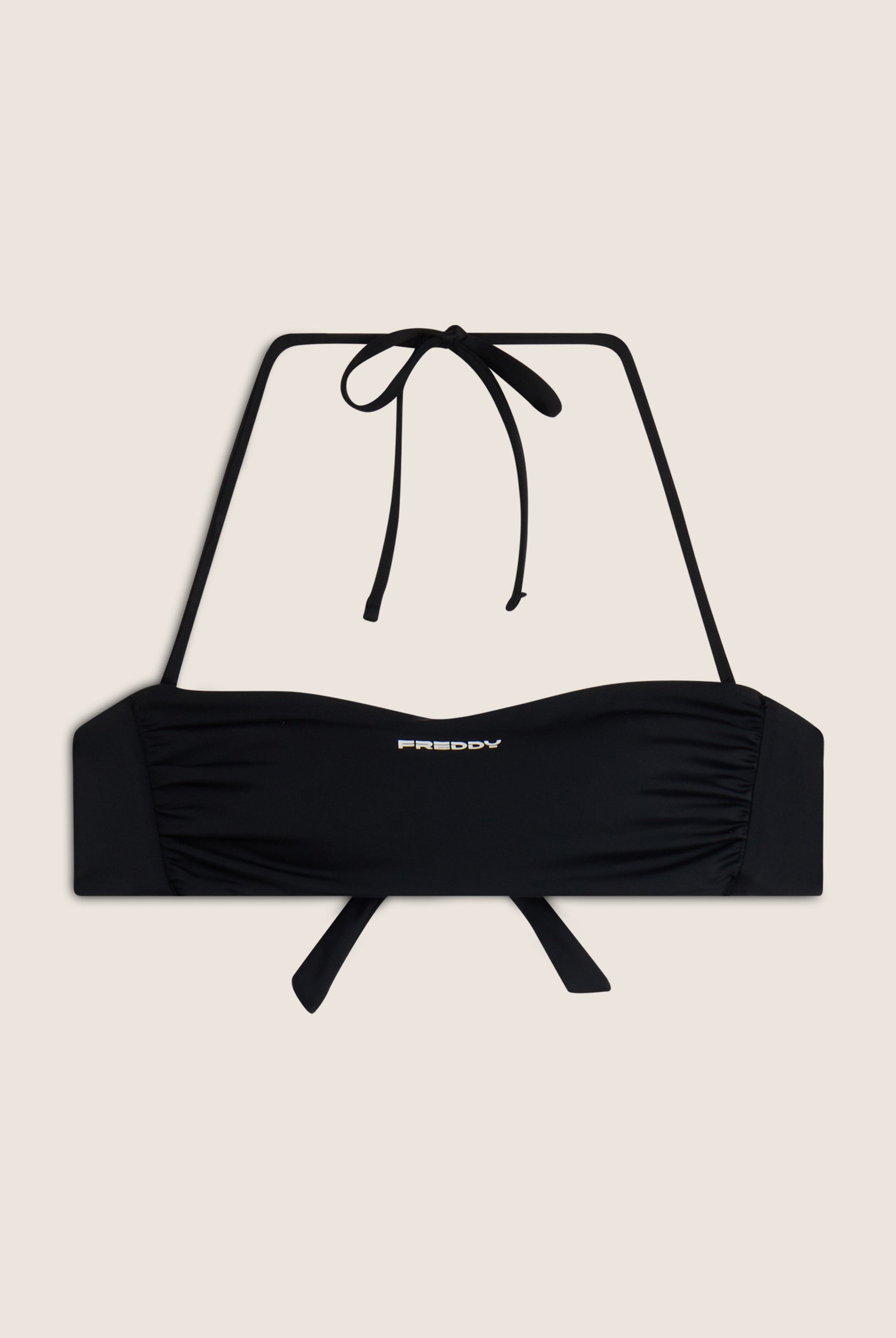 Bandeau-Bikinioberteil mit Freddy Logo - BLACK