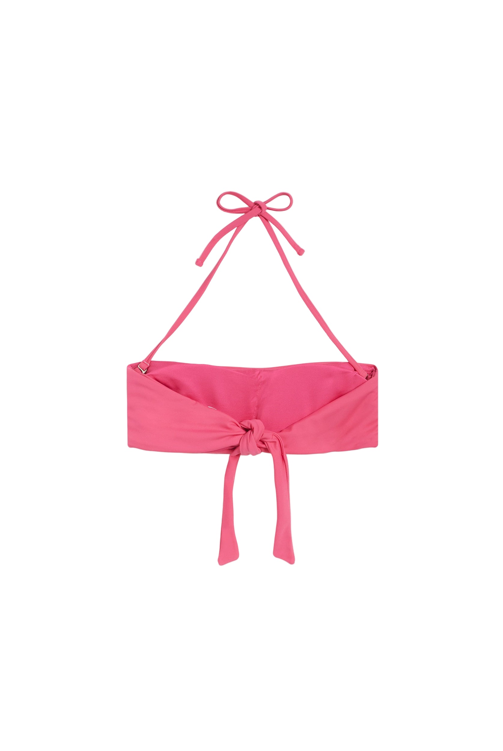 Bandeau-Bikinioberteil mit Freddy Logo - FUCHSIA