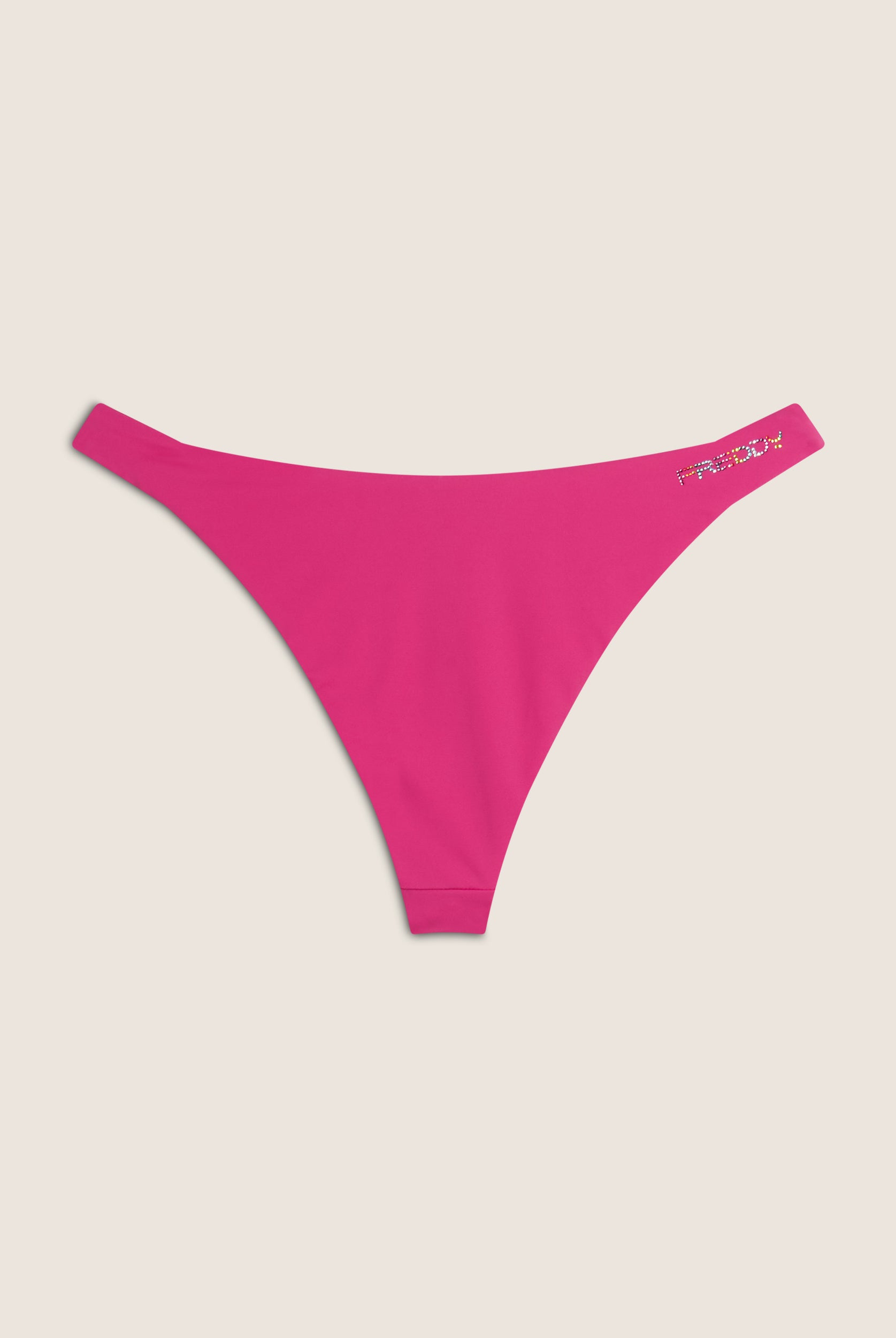 Bikinihose mit Strassverzierung - FUCHSIA
