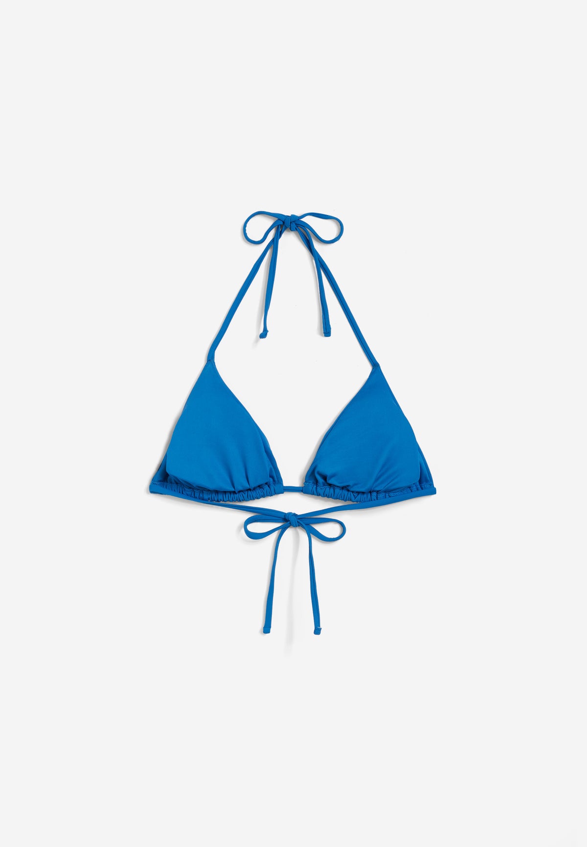 Triangel-Bikinioberteil mit Strassverzierung - BLUE