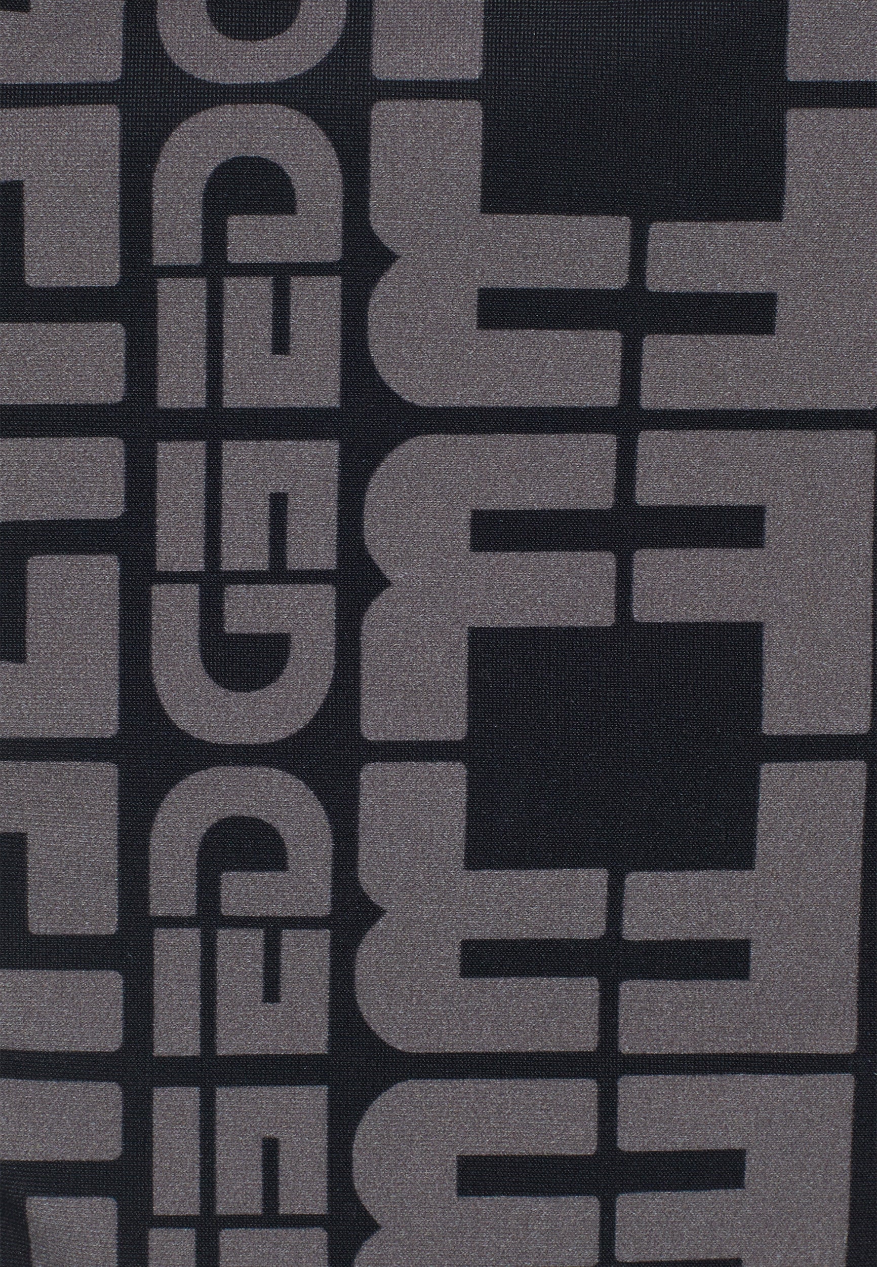 String-Bikinihose mit Allover-Logo-Print - BLACK