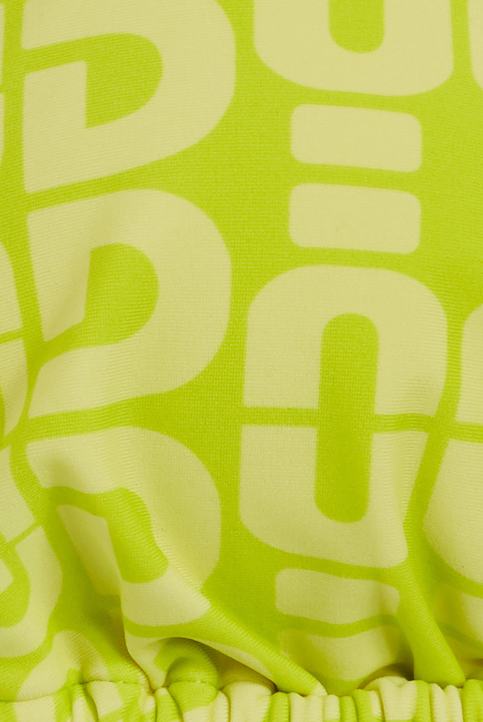 Triangel-Bikinioberteil mit Allover-Logo-Print - LIME