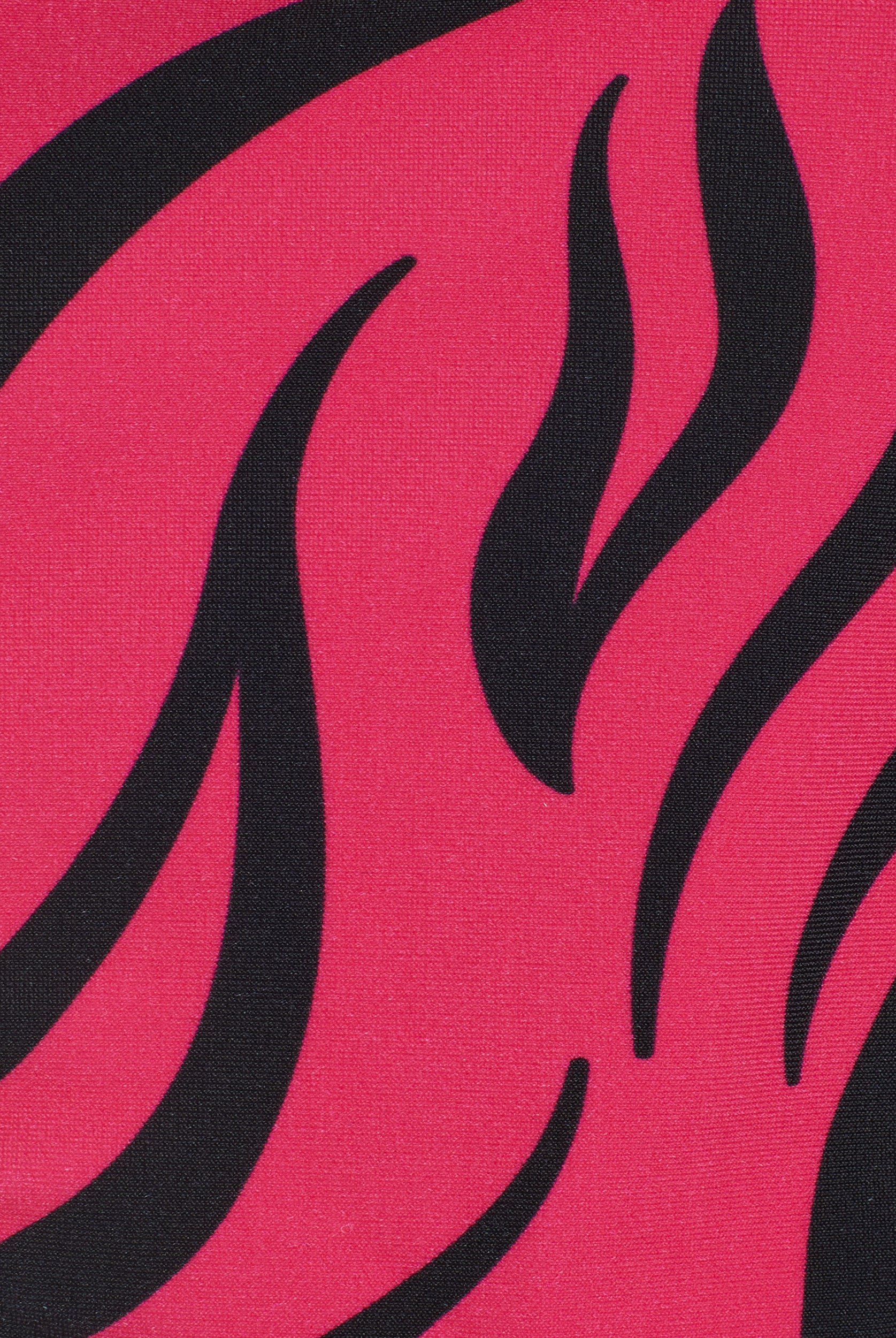 String-Bikinihose mit Zebramuster - FUCHSIA