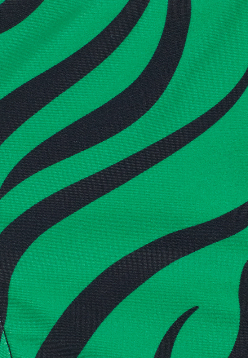 String-Bikinihose mit Zebramuster - GREEN