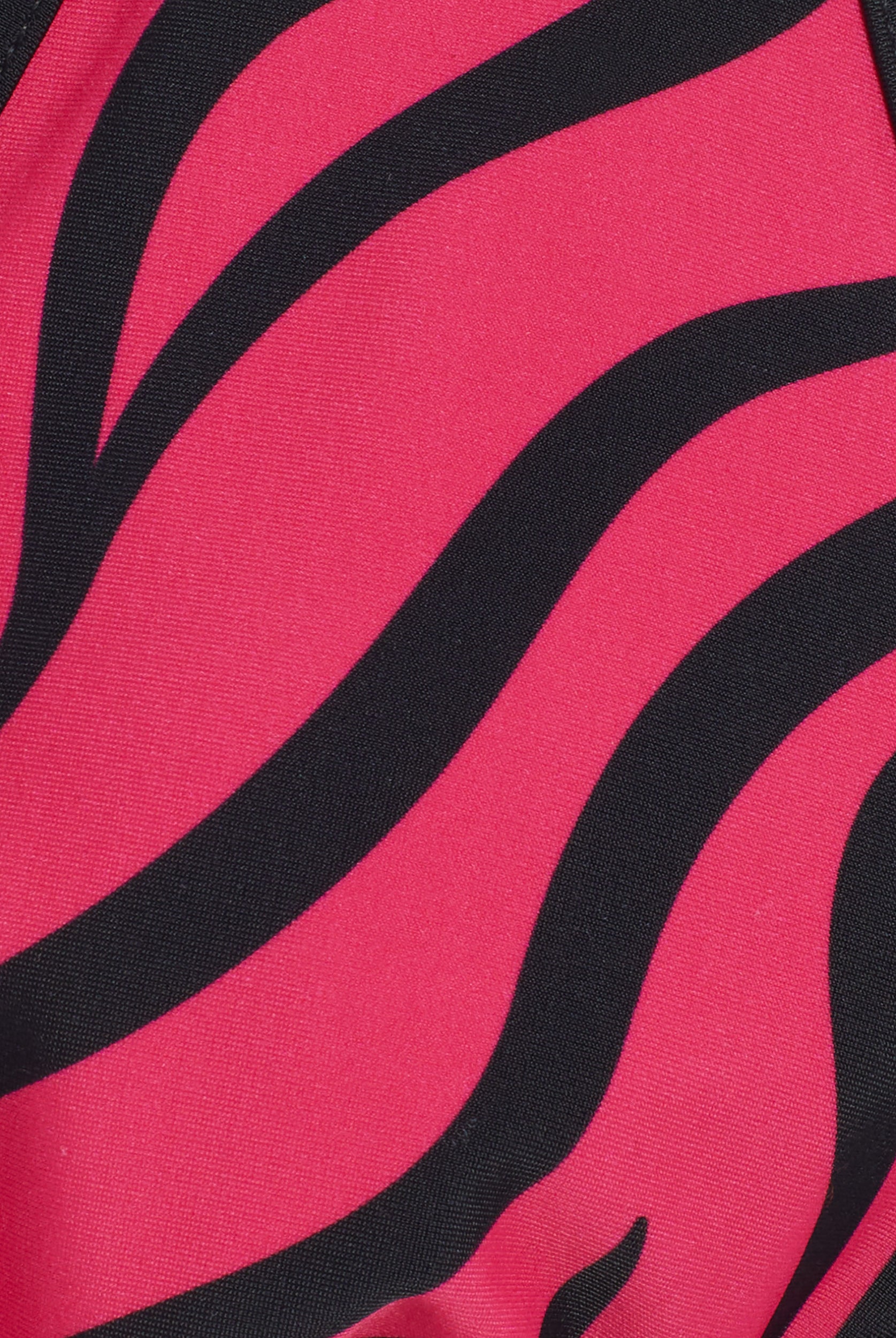 Triangel-Bikinioberteil mit Zebramuster - FUCHSIA