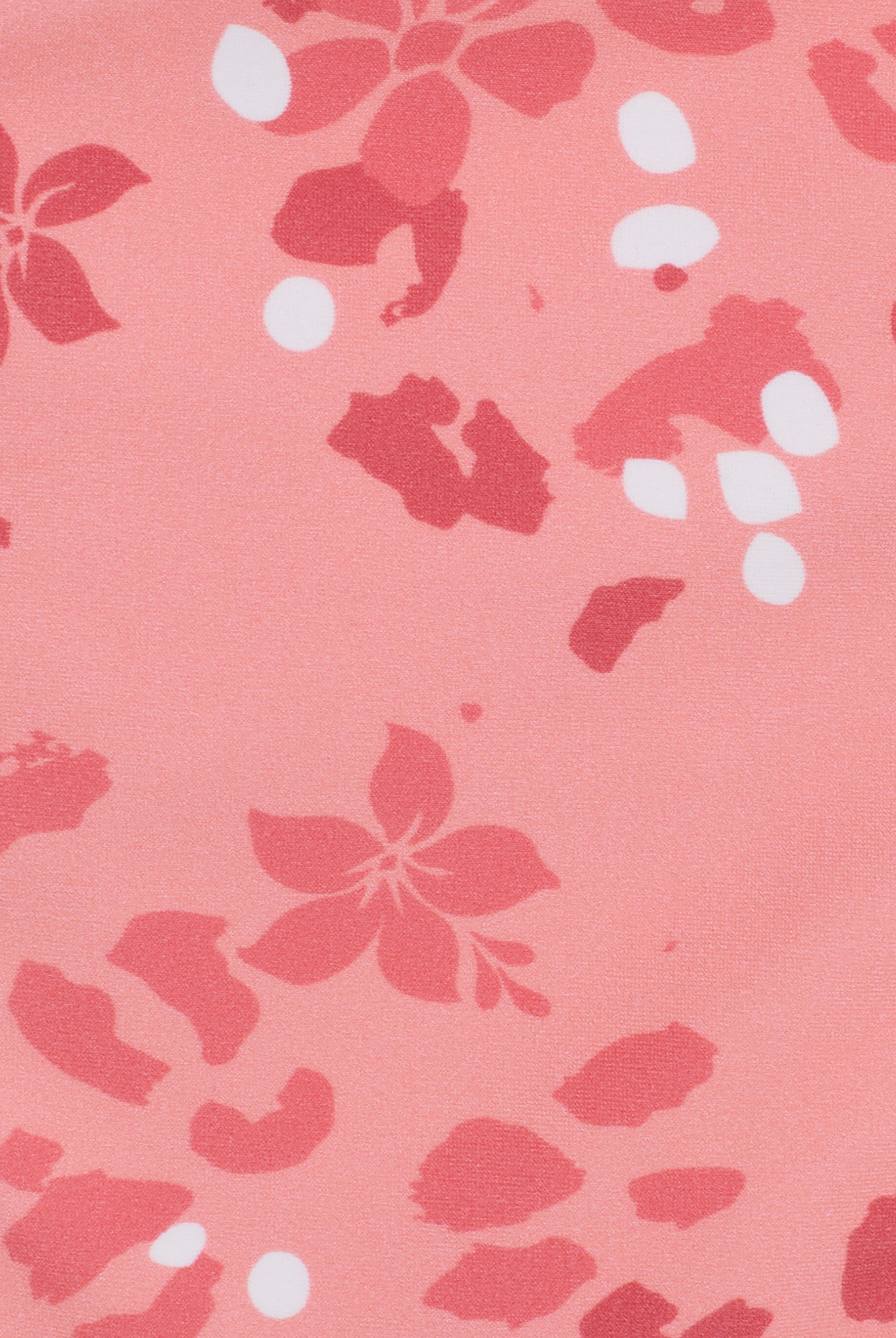 String-Bikinihose mit Blumenmuster - CORAL