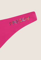 Bikinihose mit Strassverzierung - FUCHSIA
