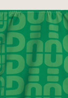 String-Bikinihose mit Allover-Logo-Print - GREEN