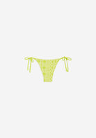 String-Bikinihose mit Allover-Logo-Print - LIME