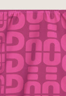 String-Bikinihose mit Allover-Logo-Print - FUCHSIA