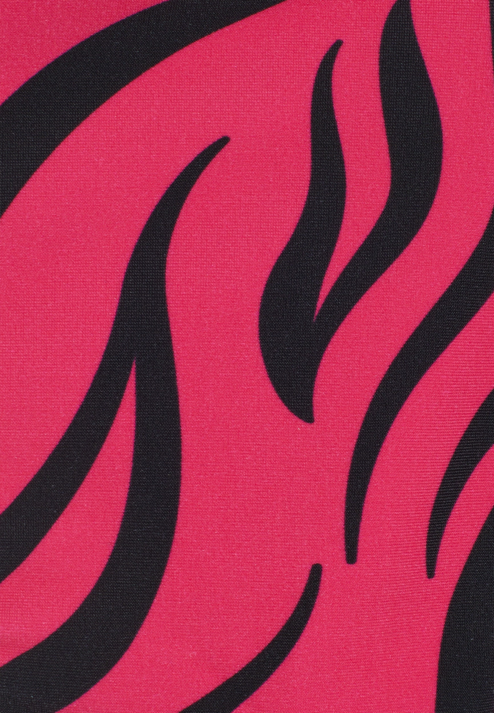 String-Bikinihose mit Zebramuster - FUCHSIA