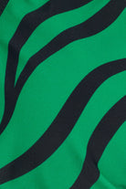 Triangel-Bikinioberteil mit Zebramuster - GREEN