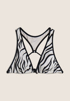 Triangel-Bikinioberteil mit Zebramuster - ZEBRA