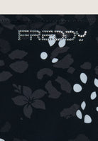 String-Bikinihose mit Blumenmuster - BLACK