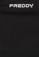 String-Bikinihose mit tropischen Details - BLACK