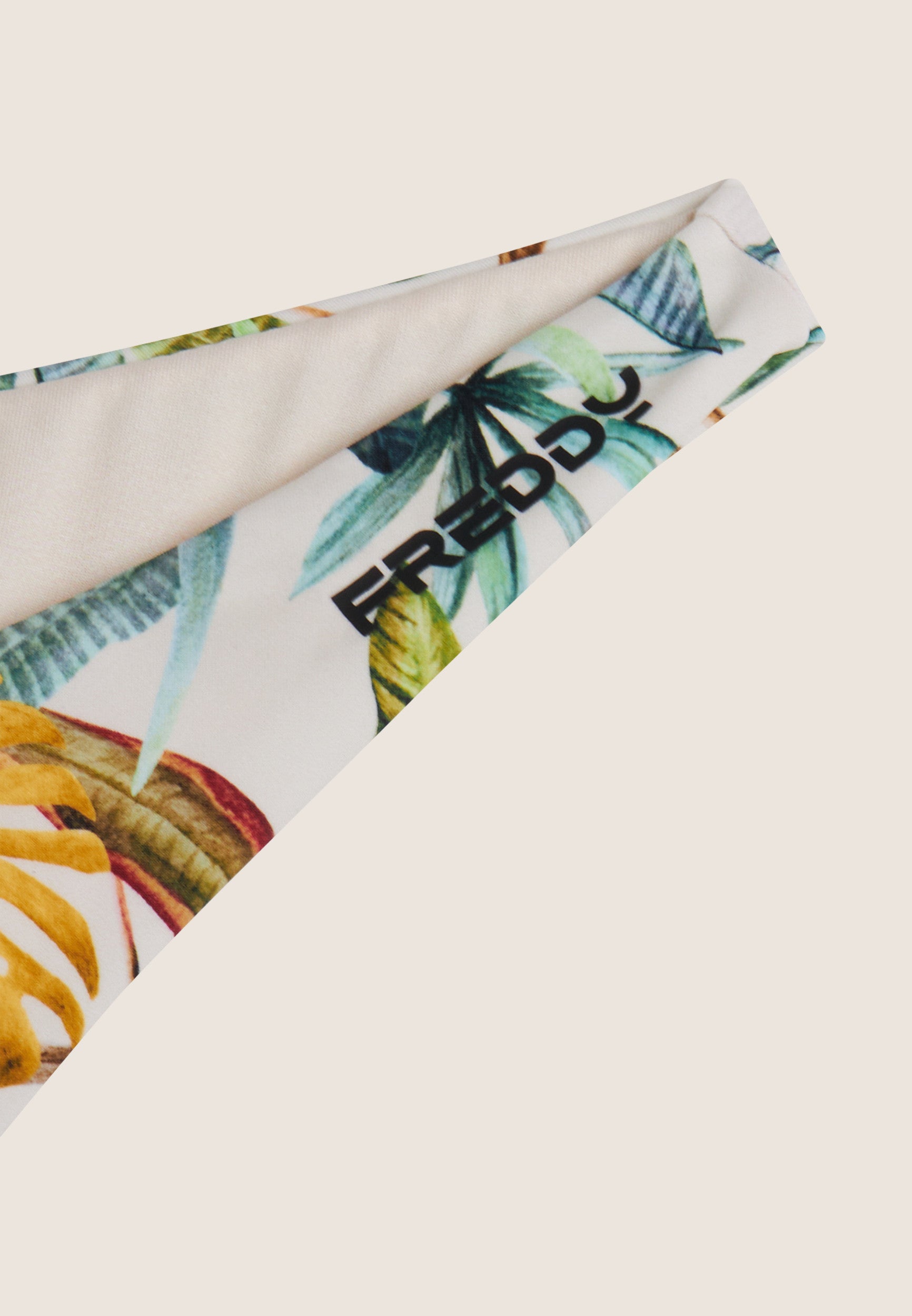 Bikinihose mit tropischem Print - SAND