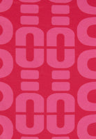 Einteiliger Badeanzug mit Cut-outs und Allover-Logo-Print - FUCHSIA