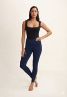 N.O.W. Core Mid Waist Skinny 7/8 Flex Tech Leggings - Dark Sapphire Blue