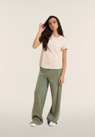 Oversize athletic trousers with 'FREDDY FLOW' graphics - Sea Spray Green