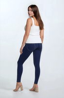 WR.UP Curvy Push-Up High Waist Skinny Denim Jeans - Denim Dark Blue - Yellow Seam