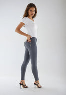 WR.UP Push-Up Regular Waist Skinny Pants - Pewter Gray