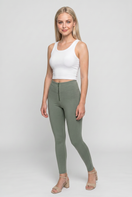 WR.UP Push-Up High Waist Skinny 7/8 Pants - Iceberg Green