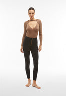 WR.UP Push-Up High Waist Skinny 7/8 Pant With Front Seam - Black